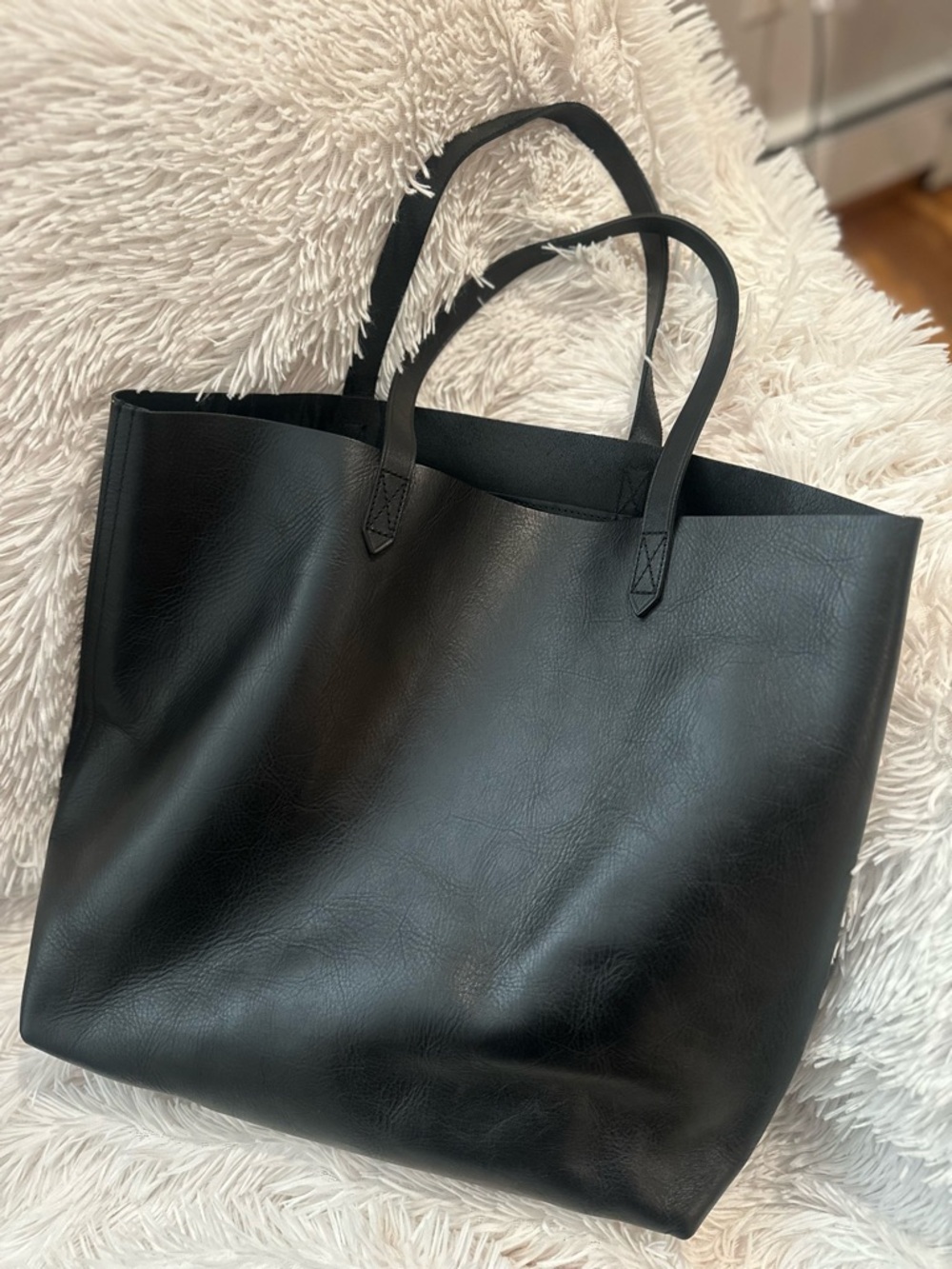 Madewell The Transport Leather Tote 100% Leather True Black